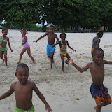 Who can make it to the water the fastest?