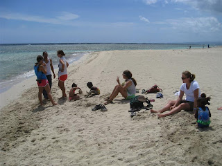 What a nice workday... relaxing on the beach
