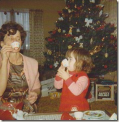 Grandma and Jennifer Tea Party