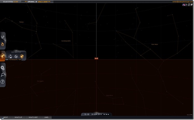 sistema solar panoramico
