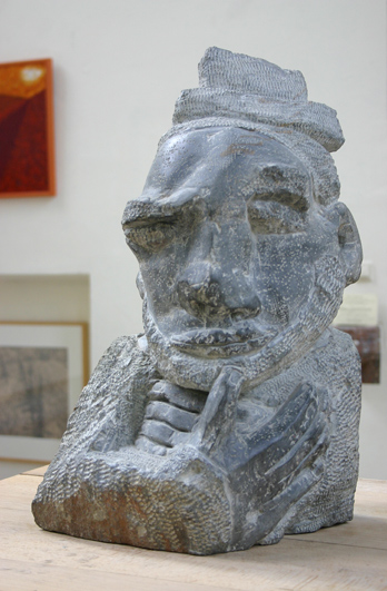 mzee (1997-2000 ~ 50 x 40 x 35 cm ~ serpentijn)