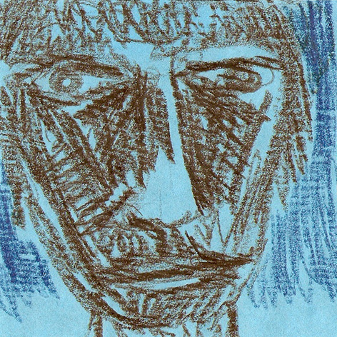 self portrait with piercing eyes, 2007