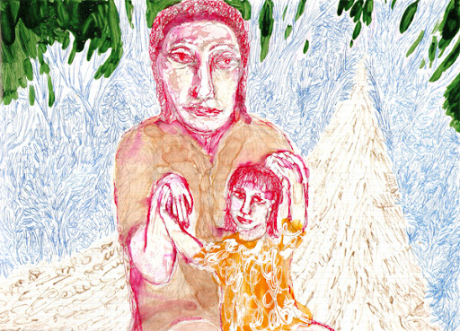 mary & jesus on the road to damascus; own work 2008