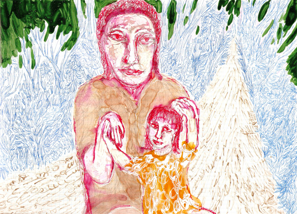 mary & jesus on the road to damascus, 2007