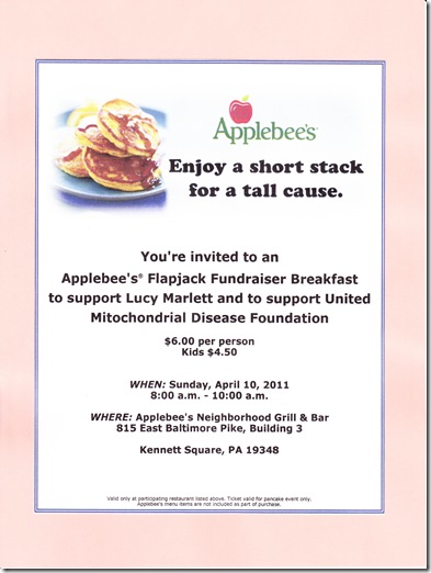 Applebee's Flapjack Fundraiser