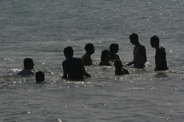 Playing in the Beach