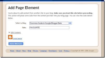 AddPage Element