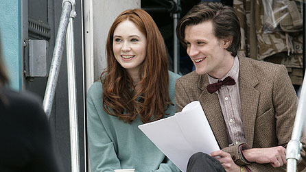 Karen Gillan and Matt Smith