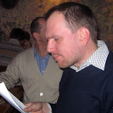 Константин Скоркин читает поздравительную телеграмму от Виктора Януковича