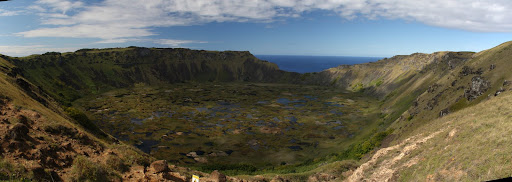 The crater or Rano Kau