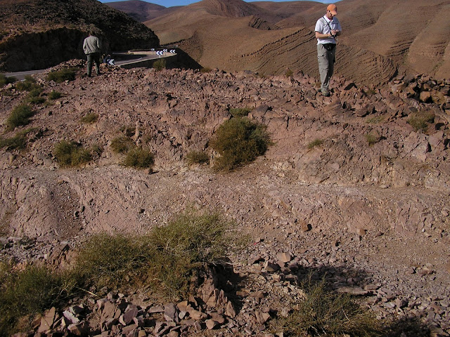At the rest stop along highway N9 southeast of Ouarzazate