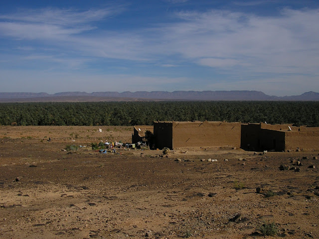 House visible from rest stop along highway N9 near Zagora