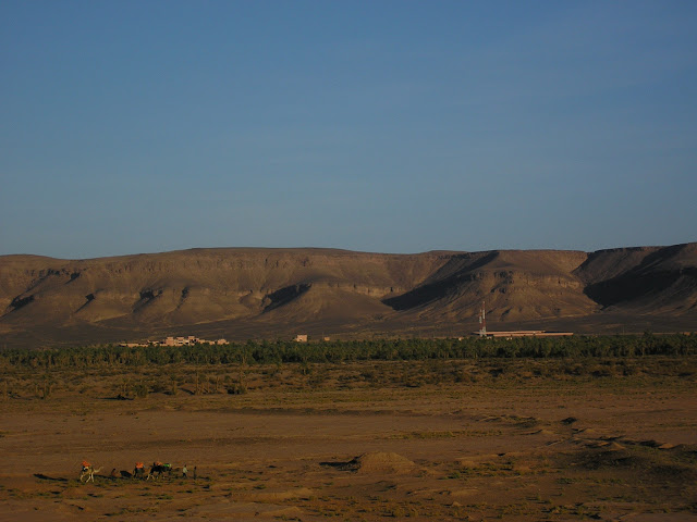 From the top of a nearby sand dune