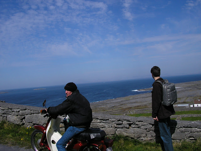 Yours truly looks bored because he doesn't understand people speaking Irish.