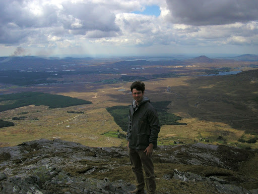 view from atop one of the Maamturk mountains