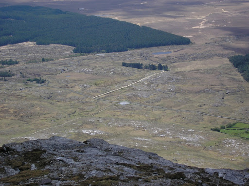 view from atop one of the Maamturk mountains
