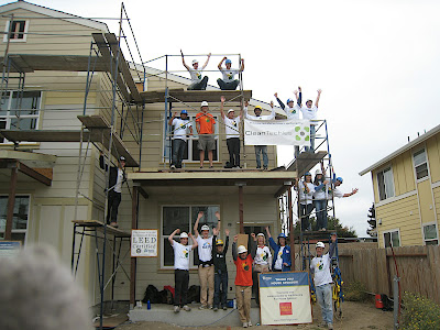 The CleanTechies team after installing a solar power system