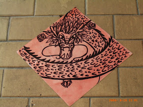 畫龍是需要美術功力的(編按:攝於羅斯福路某個騎樓)