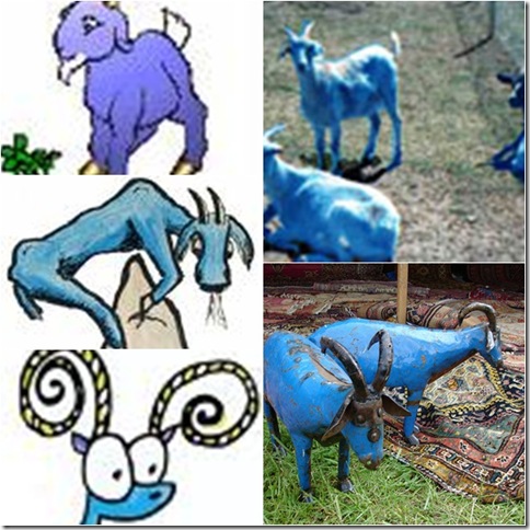 bLUE GOATS MOSAIC