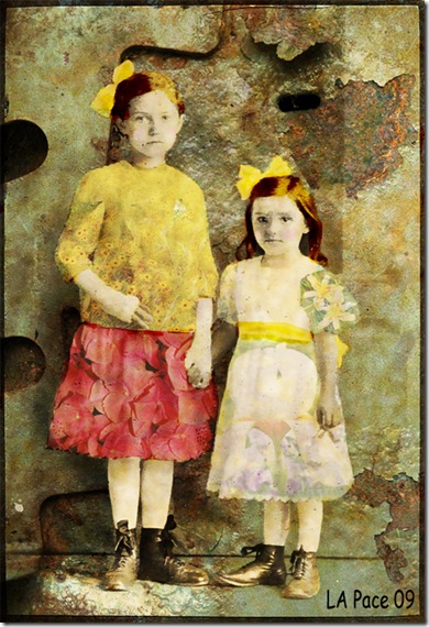 flower girls photomontage