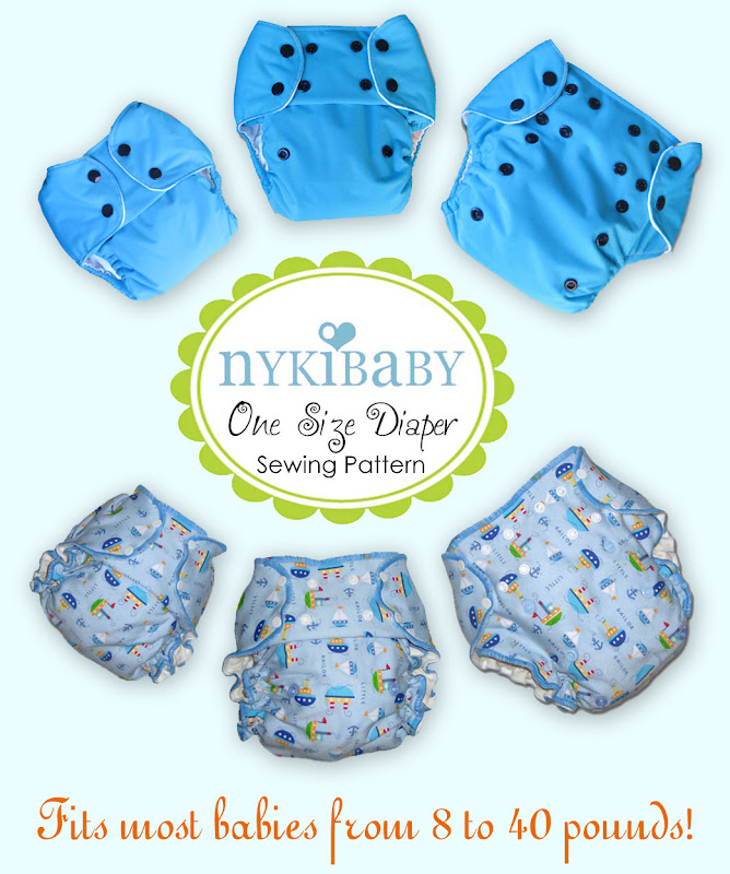 NykiBaby One Size Diaper- PDF Pattern