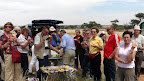 Das erste Picnic am Straßenrand, in der Kalahari.