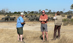 eine Wasserstelle im Khaudom Park, NO Namibia, Gäste aus USA. Juni 2007 eine Wasserstelle im Khaudom Park, NO Namibia, Gäste aus USA. Juni 2007