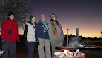 the 1.st evening in the Kalahari, it gets nice and cold.