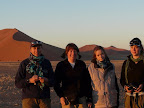 early morning to the big dunes of sossusvlei.