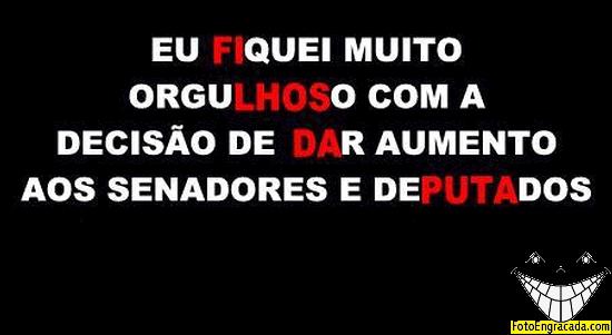 Aumento do sal�rio de pol�tico