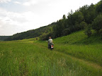 We probably weren't supposed to ride on this path.