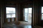 Patio door and dining area window