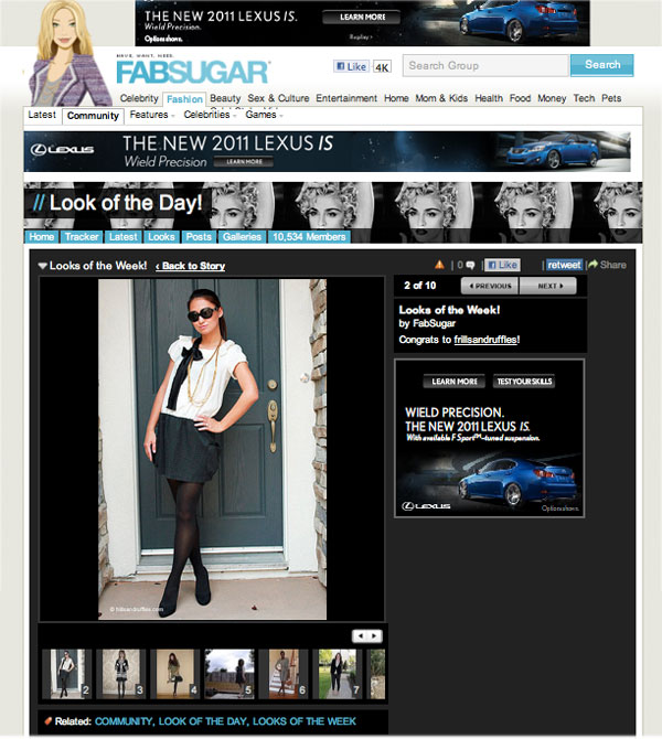 frills and ruffles feature on FabSugar.com