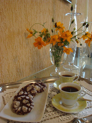 Cookies nevados (Chocolate-espresso snowcaps)