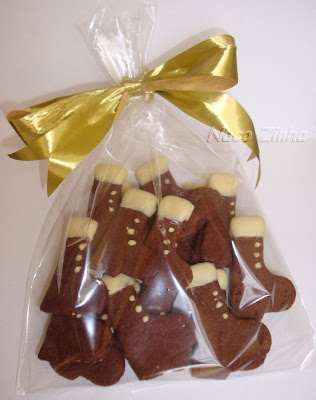 Biscoito botinha de natal