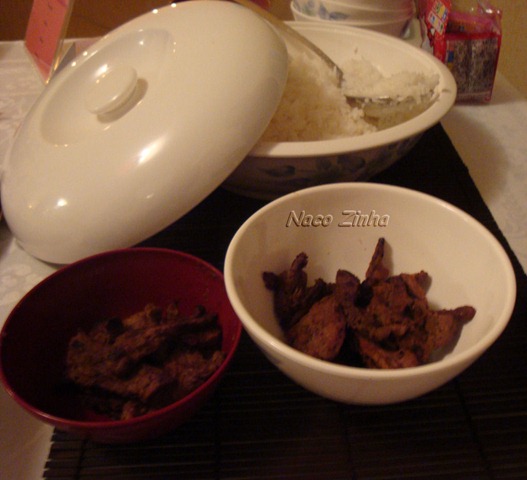 Gengis khan e arroz japonês