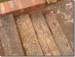 Railway sleepers in the garden