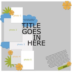 Digital Scrapbook Template Free Digital Scrapbook Template Free