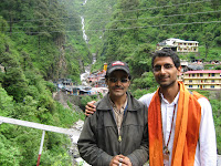 In Yamunotri with my mule-wala.