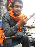 Taking a break on the way down from Yamunotri.