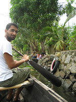 Rowing the backwaters, Allapuzha