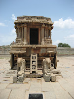 Garuda as a chariot (Vishnu's vehicle) in Vittala temple, Hampi