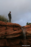 Waterfalls at the Healing Gardens at Mago Retreat - Sedona, AZ