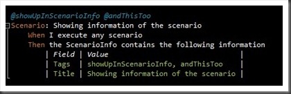 feature for scenarioInfo feature for scenarioInfo