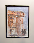 Gradara, Italy 5inx7in image in 8inx10in matte Original watercolor on 300g Fabriano Cold Pressed paper