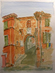 S. Angelo in Lizzola, Italy 9inx12in image Original watercolor on 300g Fabriano Cold Pressed paper
SOLD