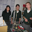 5 proyectos de investigación presentó el Colegio Almendral de La Florida, en la fotografía alumnos de 4º Año Medio explican el "Estudio de Eliminación de Materia Orgánica de Agua del río Mapocho por Tratamiento UVC".