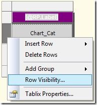 Row visibility