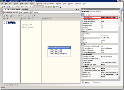 Setting the edited Default member