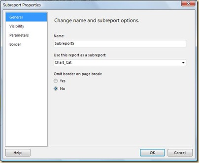 3 Add the subreprot name